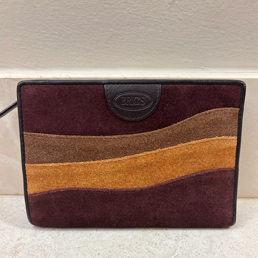 Brics Suede Wallet 6“ x 4“